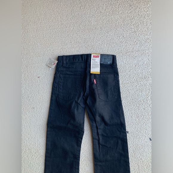 LEVI’S Boys 511 Slim Fit Soft Brushed Black Jeans Pants Size 5 Reg BRAND NEW - Picture 12 of 14